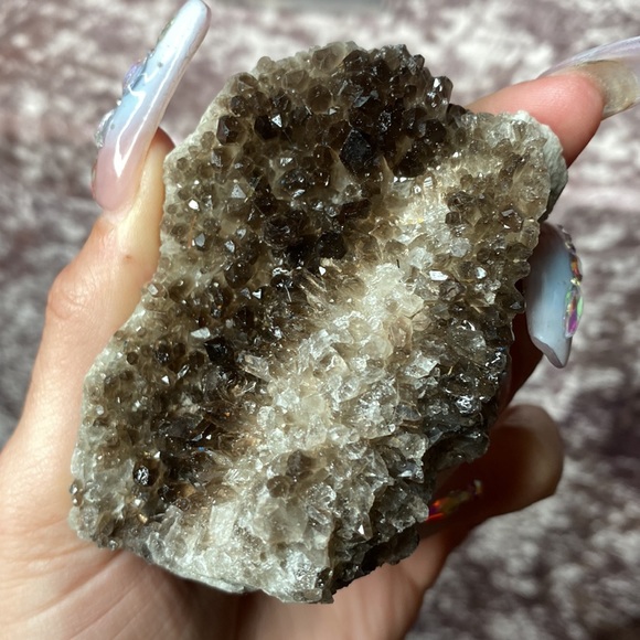 Smokey quartz cluster rock gem - Picture 5 of 6